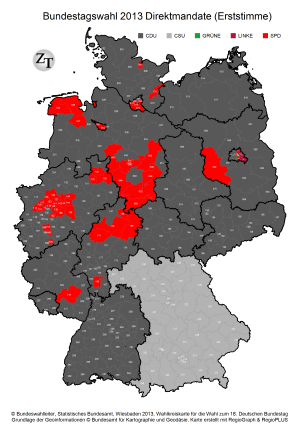 Erststimmenmehrheit in den Wahlkreisen