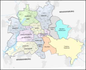 Digitalisierung neuer Gebiete - Berlin Stadtteile